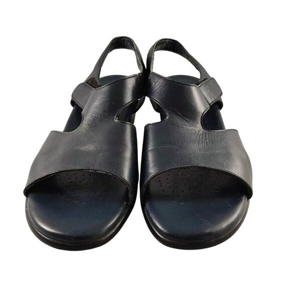 SAS Suntimer Women's Size 9.5M Navy Block Heel Sandals W/ Adjustable Strap - Picture 4 of 8